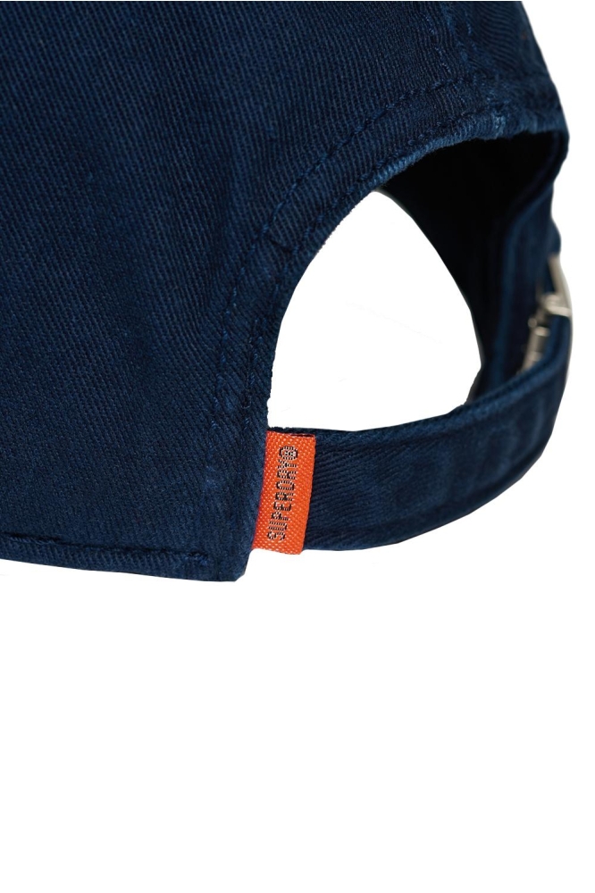 VARSITY LOGO TRUCKER CAP Y9010198A DEEP NAVY